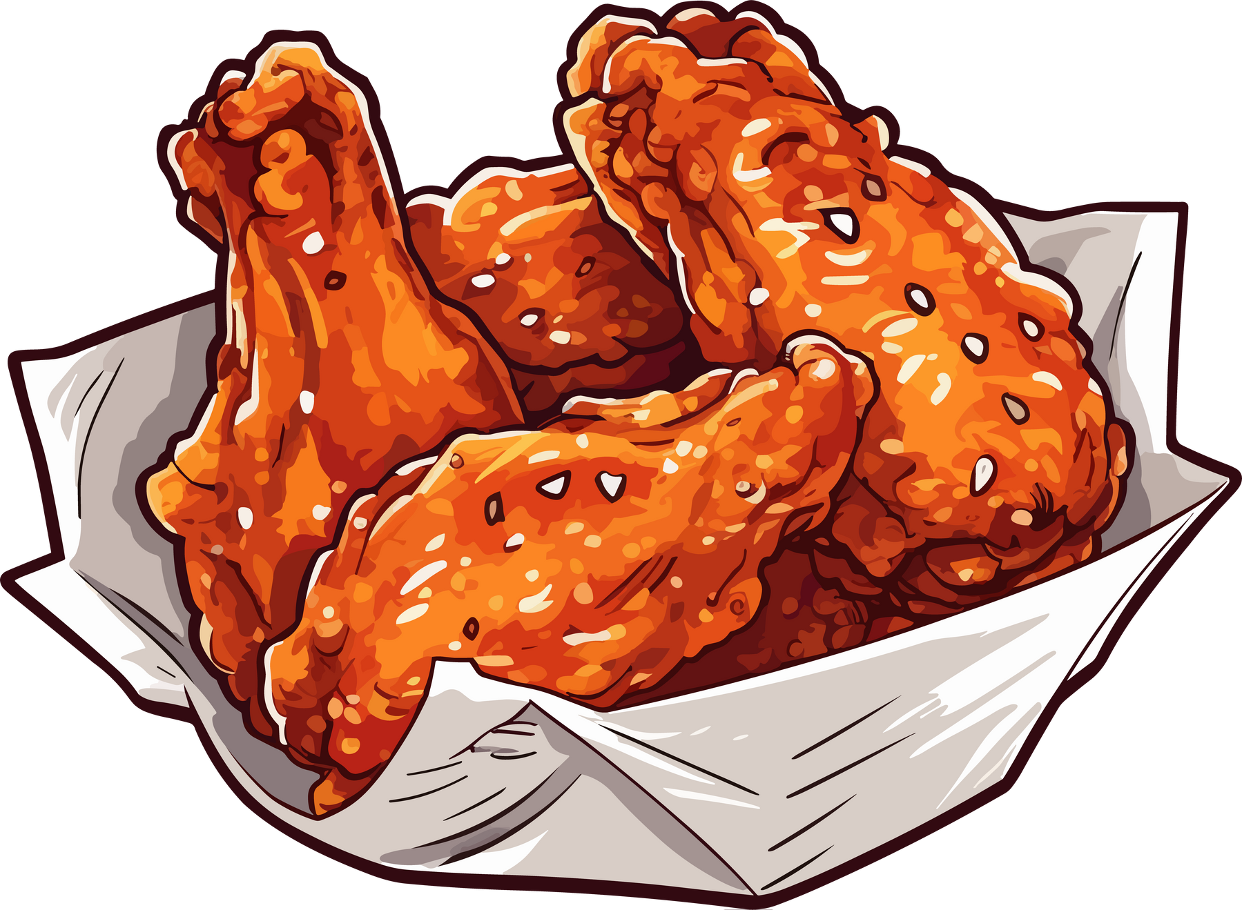 Fried Chicken Illustration